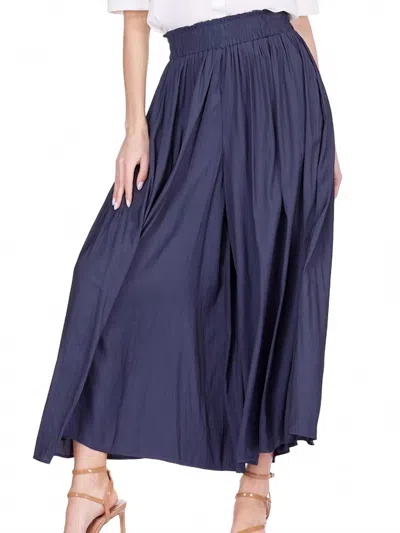 Joy Joy Culotte Skirt In Navy In Blue