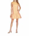 Joy Joy Daisy Flounce Hem Dress In Orange In Orange