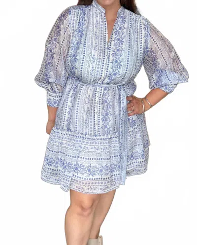Joy Joy Garden Dress In Porcelain Print In Multi