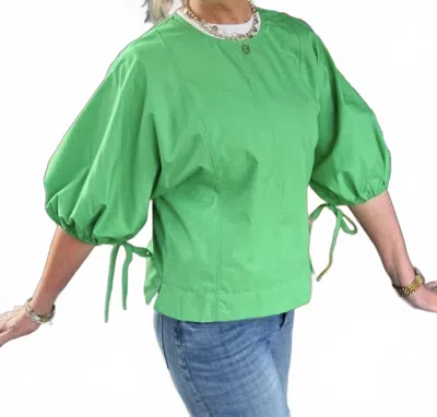 Joy Joy Gored Top In Green