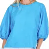 Joy Joy Gored Top In Sfa In Blue