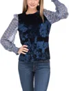 Joy Joy Myra Blouse In Blue In Blue
