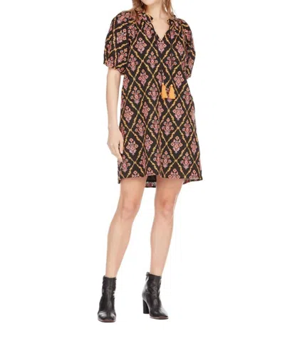 Joy Joy Peasant Dress In Ethnic Embroidery In Multi