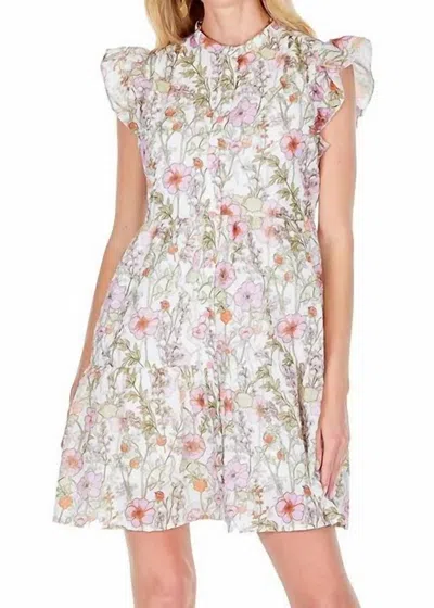 Joy Joy Prairie Floral Dress In Neutral