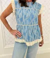 Joy Joy Sadie Top In Blue In Blue
