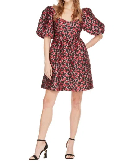 Joy Joy Serenity Babydoll Dress In Red In Burgundy