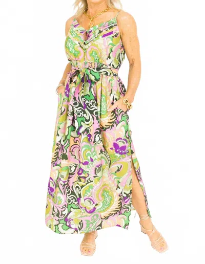 Joy Joy Sonata Dress In Jungle Paisley In Multi