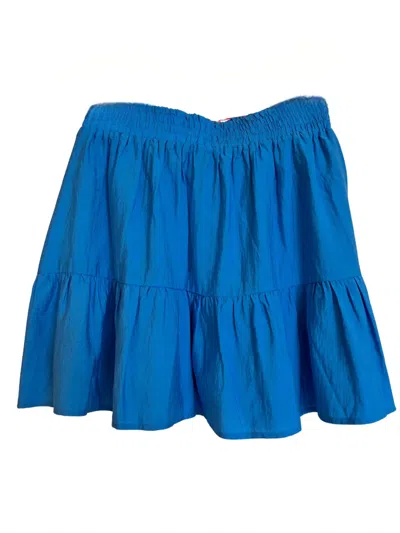 Joy Joy Tiered Skort In Turquiose In Brown