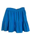 Joy Joy Tiered Skort In Turquiose In Multi