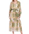 Joy Joy Vintage Boho Flounced Hem Maxi Dress - Plus In Multi In Multi