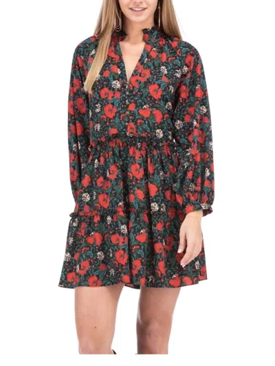 Joy Joy Vivi Tiered Dress In Floral Vines