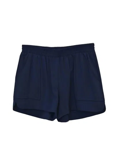 Joy Joy Women's Pull On Short In Navy In Blue