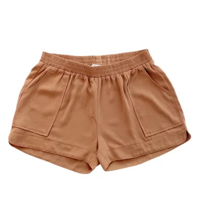 Joy Joy Women's Pull On Shorts In Coco In Brown