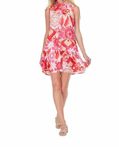 Joy Joy Zinnias Mini Dress In Multi