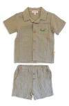 Joy Just Organic You Organic Cotton Gauze Button-up Shirt & Shorts Set