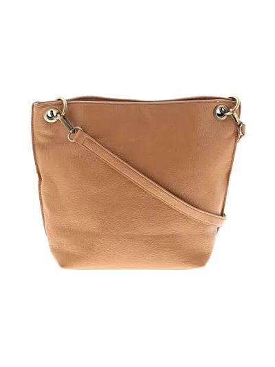 Pre-owned J.o.y. Joy Leather Crossbody Bag In Brown