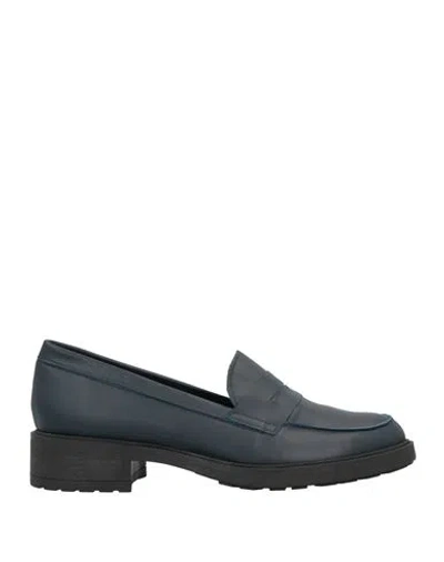 Joy Milano Woman Loafers Midnight Blue Size 8 Soft Leather