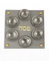 Joy Stember Metal Arts Studio Magnetic Passover Seder Plate By Joy Stember In Pewter And Brass