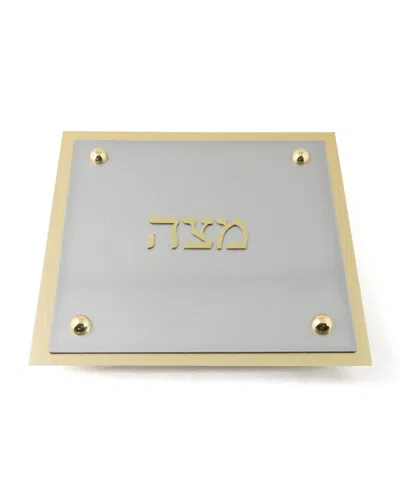 Joy Stember Metal Arts Studio Matzah Platter In Aluminium