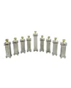 Joy Stember Metal Arts Studio Modular Menorah In Pewter