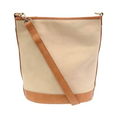 Joy Susan Bucket Canvas Bag In Natural