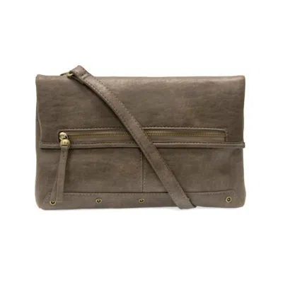 Joy Susan Cassie Foldover Convertible Crossbody Bag In Taupe In Grey