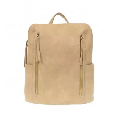 Joy Susan Raegan Double Zip Backpack In Buff In Multi