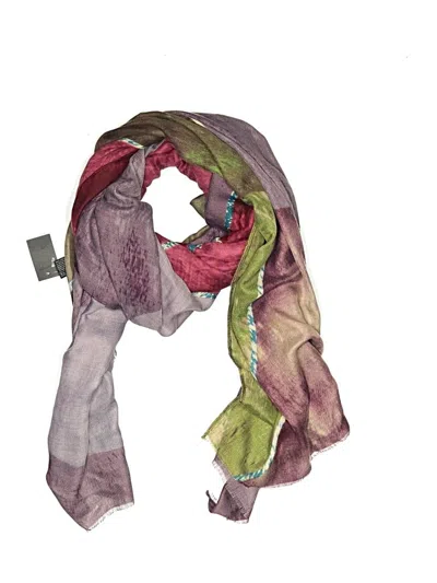 Pre-owned Joy Susan Scarf In Burgundy