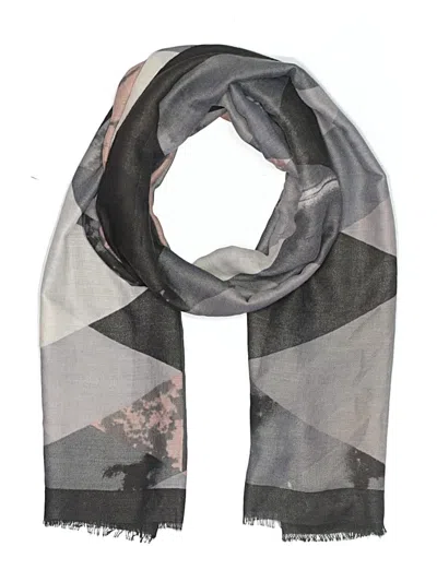 Pre-owned Joy Susan Scarf In Gray