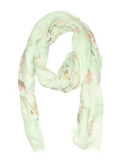 Pre-owned Joy Susan Scarf In Green