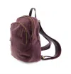 Joy Susan Velvet Frankie Backpack In Plum In Pink