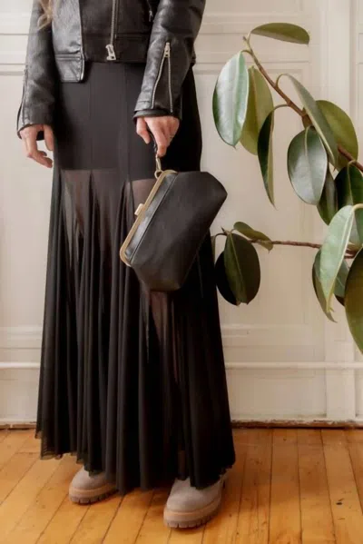 Joy Susan Vivie Frame Convertible Bag In Black