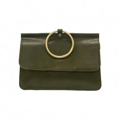 Joy Susan Women's Aria Ring Wristlet In Army Green