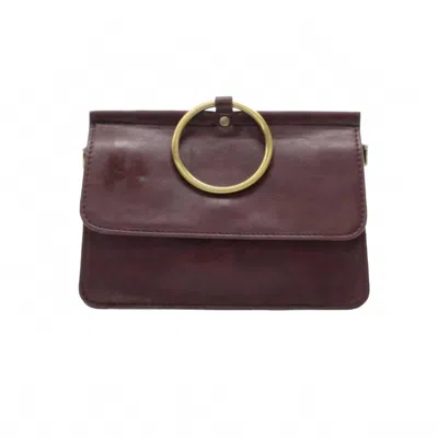Joy Susan Women's Aria Ring Wristlet In Mahogany In Red