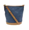 Joy Susan Women's Bucket Canvas Bag In Denim Blue In Multi