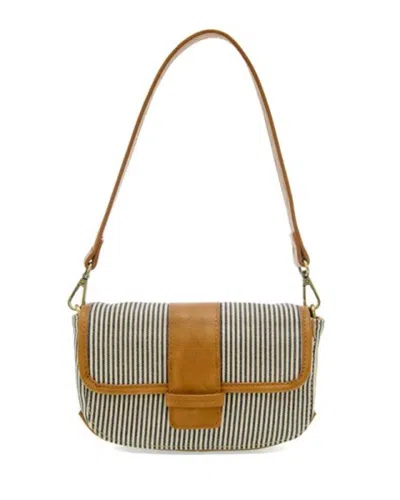 Joy Susan Women's Denim Carmen Canvas Crossbody Bag In Brown