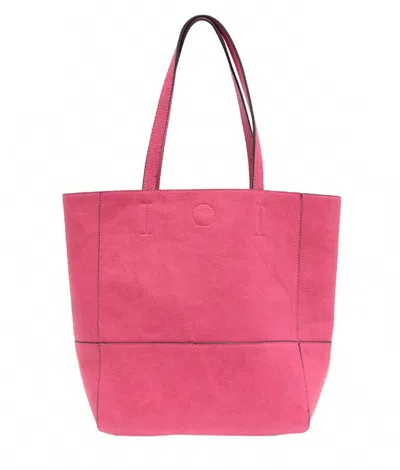Joy Susan Women's Faith Raw Edge Tote Bag In Magenta In Pink