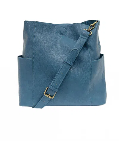 Joy Susan Women's Kayleigh Pocket Bucket Bag In Peacock In Blue