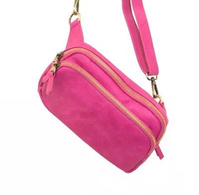 Joy Susan Women's Kylie Double Zip Sling Belt Bag In Cerise In Red