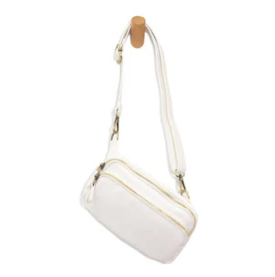 Joy Susan Women's Kylie Double Zip Sling Belt Bag In White