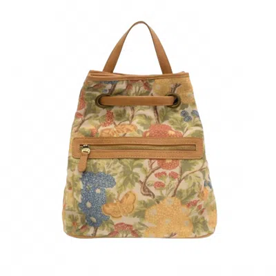 Joy Susan Women's Memphis Canvas Backpack In Botanical Floral In Multi