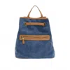 Joy Susan Women's Memphis Canvas Backpack In Denim In Multi