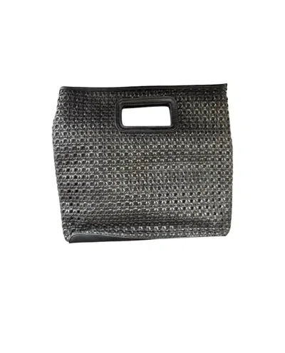 Joy Susan Women's Rio Faux Cane Cutout Handle Bag In Black