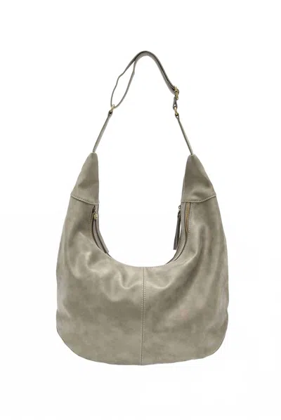 Joy Susan Women's Rochelle Large Crescent Bag In Silver In Gray