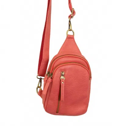 Joy Susan Women's Skyler Sling Bag In Coral In Pink