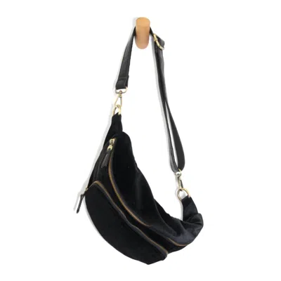 Joy Susan Women's Velvet Rory Sling Bag In Black