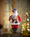 Joy To The World Collectibles Dallas Santa Christmas Ornament In Multi
