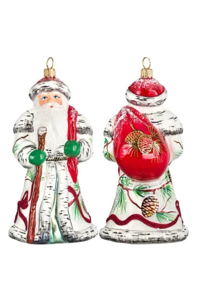 Joy To The World Collectibles 'father Frost Birch Santa' Ornament In Multi