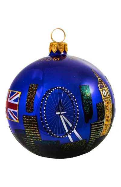 Joy To The World Collectibles London 360 Ornament In Blue