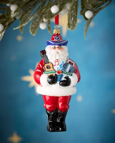 Joy To The World Collectibles Neiman Marcus Music Santa Christmas Ornament In Multi